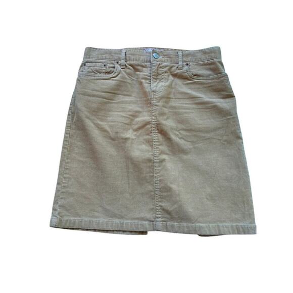 Vintage Old Navy Tan Corduroy Skirt M Neutral Y2K 2000s Style - Picture 6 of 6